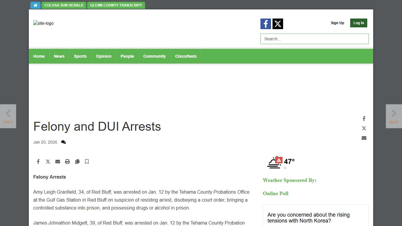 Felony and DUI Arrests Corning Observer appeal-democrat.com